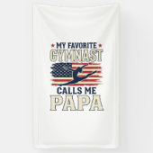 Favoriete turnster noemt me papa patriottische vin spandoek (Verticaal)