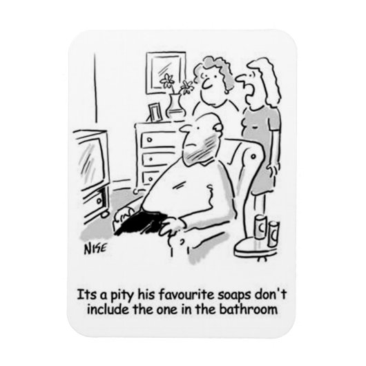 Favoriete tv-zalen magneet (Verticaal)