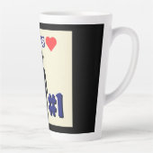 Favoriete vader van de wereld #1 latte mok (Rechts)