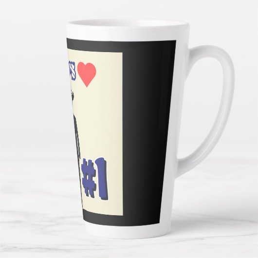 Favoriete vader van de wereld #1 latte mok (Rechts)