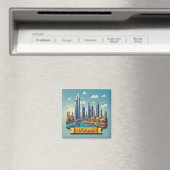 🧲 Favoriete vakantiebestemming Dubai Herinnering Magneet (Insitu (Vaatwasser))
