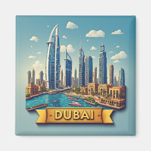 🧲 Favoriete vakantiebestemming Dubai Herinnering  Magneet