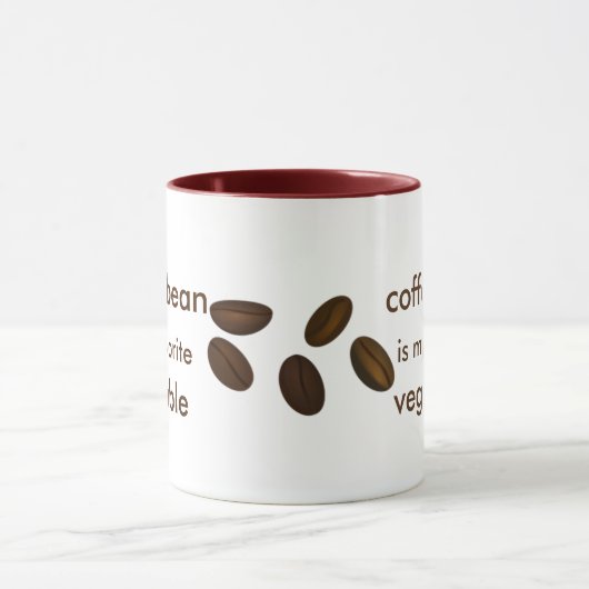 Favoriete vegetatieve 11 oz Ringer-Mok Mok (Midden)