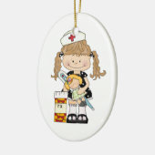 Favoriete verpleegster keramisch ornament (Links)