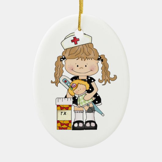 Favoriete verpleegster keramisch ornament (Voorkant)