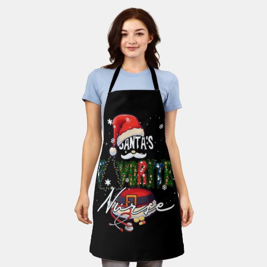 Favoriete verpleegster Xma, vroedvrouw voor kerst Schort (Gedragen)