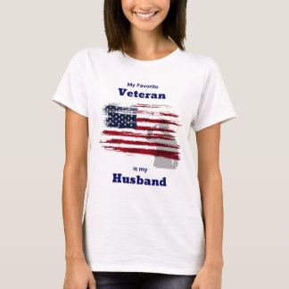 Favoriete veteraan, echtgenoot, t-shirt