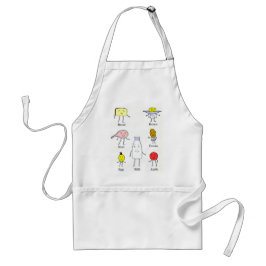 Favoriete voedingsmiddelen  keukenkunst standaard schort