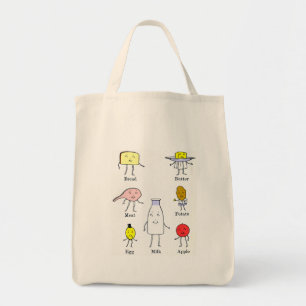 Favoriete voedingsmiddelen keukenkunst tote bag