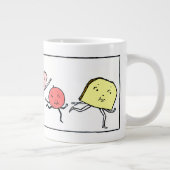 Favoriete voedingsmiddelen  kunst grote koffiekop (Rechts)