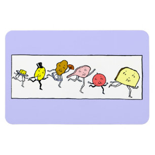 Favoriete voedingsmiddelen kunst magneet