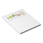 Favoriete voedingsmiddelen  kunst notitieblok (Schuin)