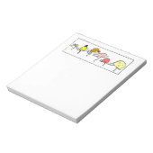 Favoriete voedingsmiddelen  kunst notitieblok (Linkerzijde)