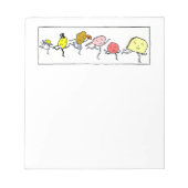 Favoriete voedingsmiddelen  kunst notitieblok (Voorkant)