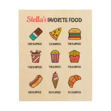 Favoriete voedsellijst voor junkfoodliefhebbers