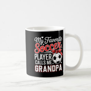 Favoriete voetballer belt opa moederdag koffiemok