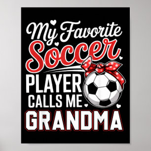 Favoriete Voetbalspeler Belooft Oma Moederdag Poster