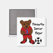 Favoriete Voetbalspeler Magneet (Voorkant / Achterkant)