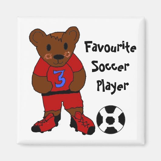 Favoriete Voetbalspeler Magneet (Voorkant)