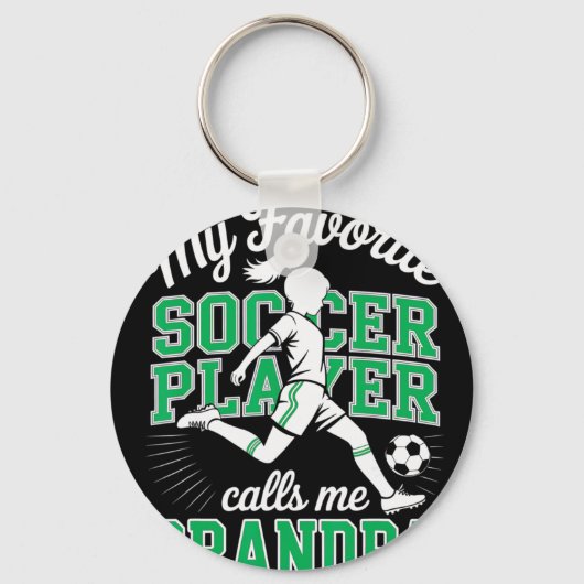 Favoriete voetbalster belt me opa sleutelhanger (Voorkant)
