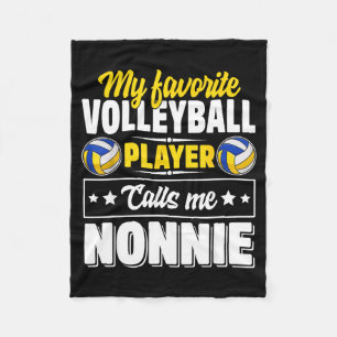 Favoriete volleybalspeler noemt nonnie moeder fleece deken
