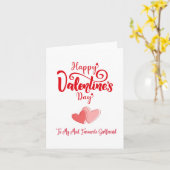 Favoriete Vriendin Hartelijk Valentijns Kaart (Gele Bloem)