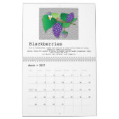 Favoriete vruchten (met voedingsinformatie) kalender (Mar 2027)