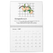 Favoriete vruchten (met voedingsinformatie) kalender (Jan 2027)