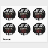 Favoriete vuurwerk fles raketten ronde sticker (Vel)