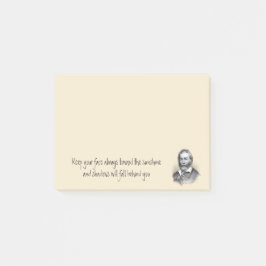 Favoriete Walt Whitman Quote Champagne Post-it® Notes