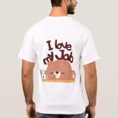Favoriete werk afdrukken t-shirt (Achterkant)