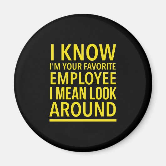 Favoriete werknemer grappig werk en baan citeert g magneet (Voorkant)