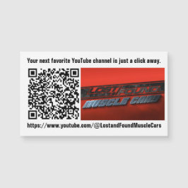 Favoriete YouTube-kanaal QR-code magneet