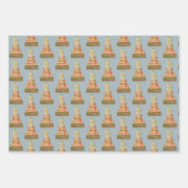 Favoriete zaken Bruin papier Verpakking Kerstmis Inpakpapier Vel (Voorkant 3)