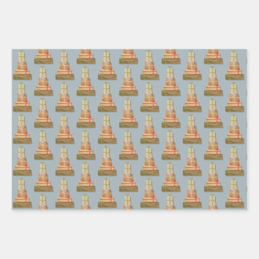 Favoriete zaken Bruin papier Verpakking Kerstmis Inpakpapier Vel (Voorkant 3)