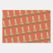 Favoriete zaken Bruin papier Verpakking Kerstmis Inpakpapier Vel (Voorkant 2)