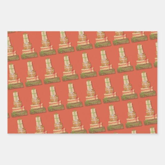 Favoriete zaken Bruin papier Verpakking Kerstmis Inpakpapier Vel (Voorkant 2)