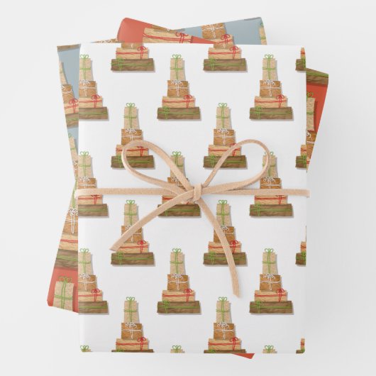 Favoriete zaken Bruin papier Verpakking Kerstmis Inpakpapier Vel (In situ)