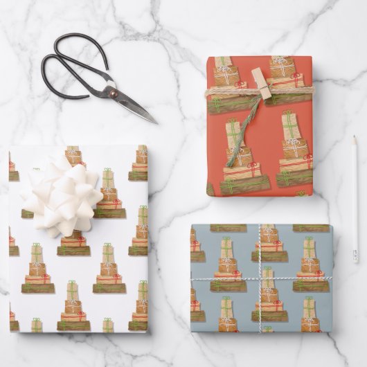 Favoriete zaken Bruin papier Verpakking Kerstmis Inpakpapier Vel (Voorkant)