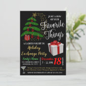 Favoriete zaken Uitnodiging tot uitwisseling cadea (Staand voorkant)