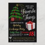 Favoriete zaken Uitnodiging tot uitwisseling cadea<br><div class="desc">Kerstfavoriete dingen Uitnodiging van een Gift Exchange Party.  Uitnodiging voor feestdagen dames-nacht feest!

Werkt geweldig voor allerlei soorten feestjes:
Meisjes samenkomenBedrijf/Bedrijven Partijen bij de Vrijdag Vrijgezellenfeest of Bachelorette Partij Uitnodiging

DETAILS:
* Nodig is geformatteerd als 5" x 7" bestand</div>