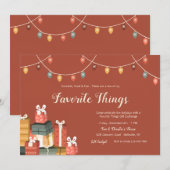 Favoriete zaken Uitnodiging tot uitwisseling cadea (Voorkant / Achterkant)