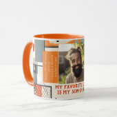 Favoriete Zoon in Recht Verjaardag Cool Foto Mok 0 (Voorkant links)