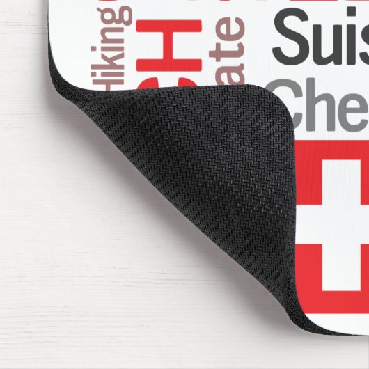 Favoriete Zwitserse dingen - Ik hou van Zwitserlan Muismat (Hoek)