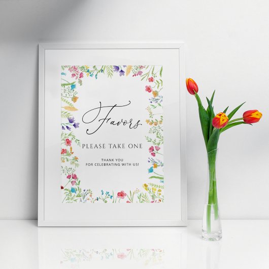 Favorietebloemen Favor Sign Poster