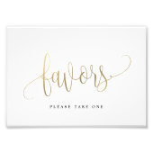 Favorieteken Kies je formaat Faux Gold Foto Afdruk (Voorkant)