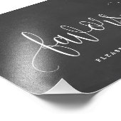 Favorieteken Kies uw grootte - Chalkboard Foto Afdruk (Hoek)