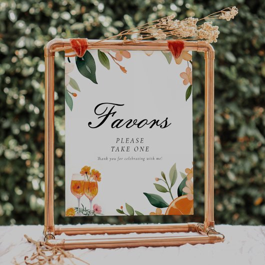 Favorieten Aperol Spritz Vrijgezellenfeest Sign Poster