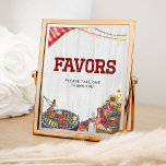 Favorieten BBQ Achtertuin Rustiek Baby shower Poster<br><div class="desc">Favors BBQ Achtertuin Rustiek Baby shower Poster.</div>
