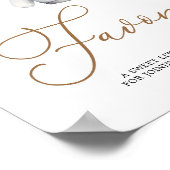 Favorieten Boho Christmas Holiday Baby shower Poster (Hoek)